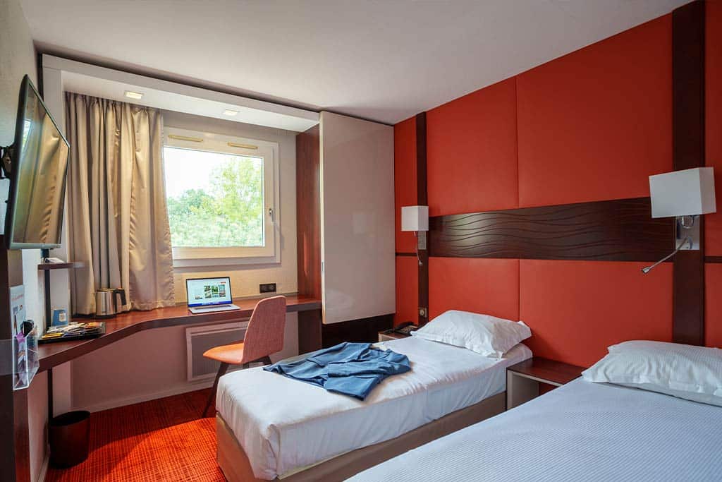 Séminaire à Nantes : les chambres de l'hôtel Les Champs D'Avaux